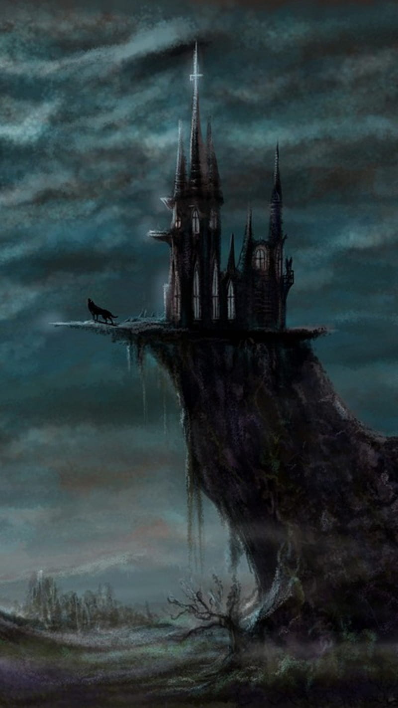 800x1422 Dark Castle, dark castle, night, HD phone wallpaper