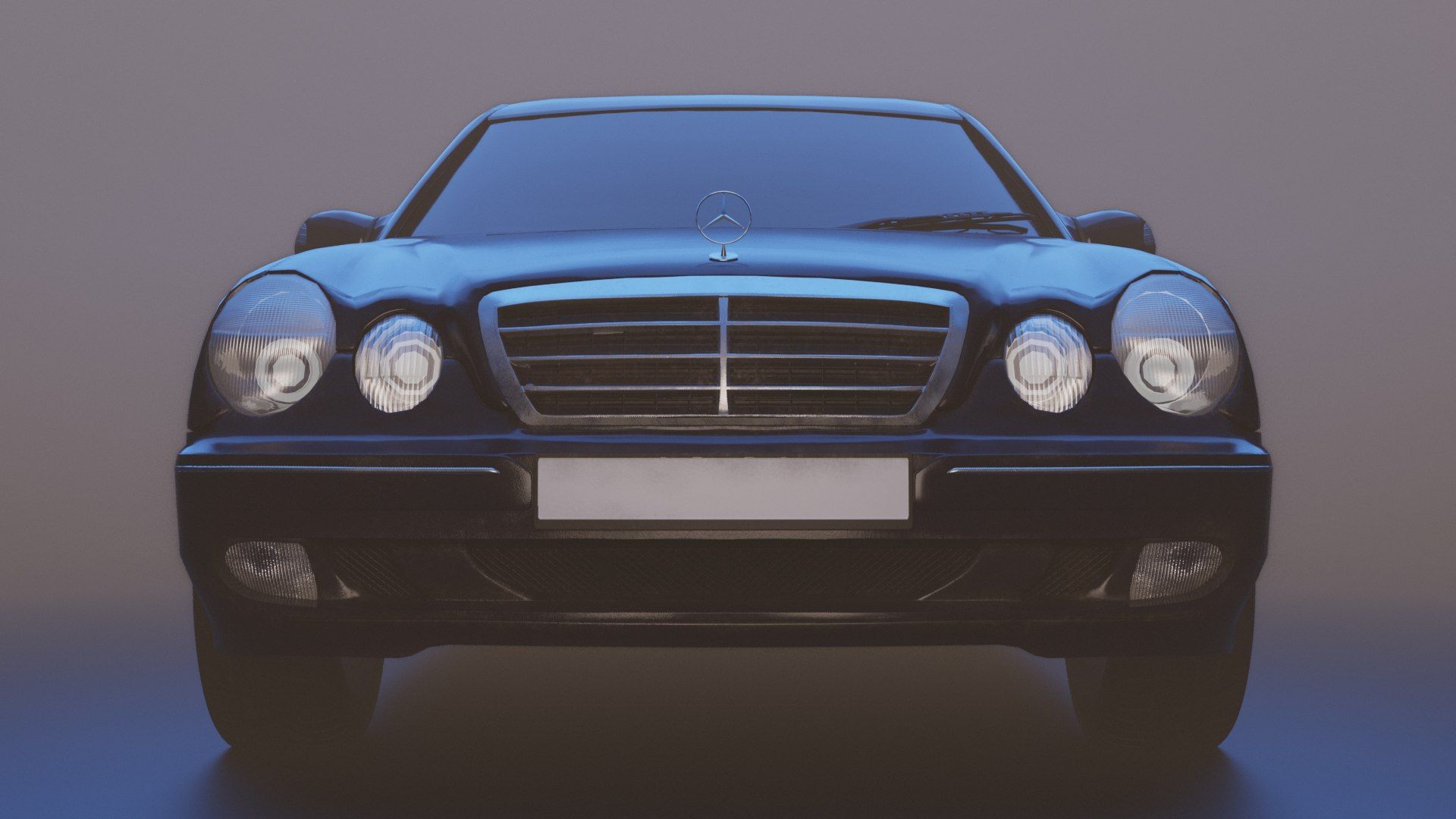 1920x1080 Mercedes W210 3D Model