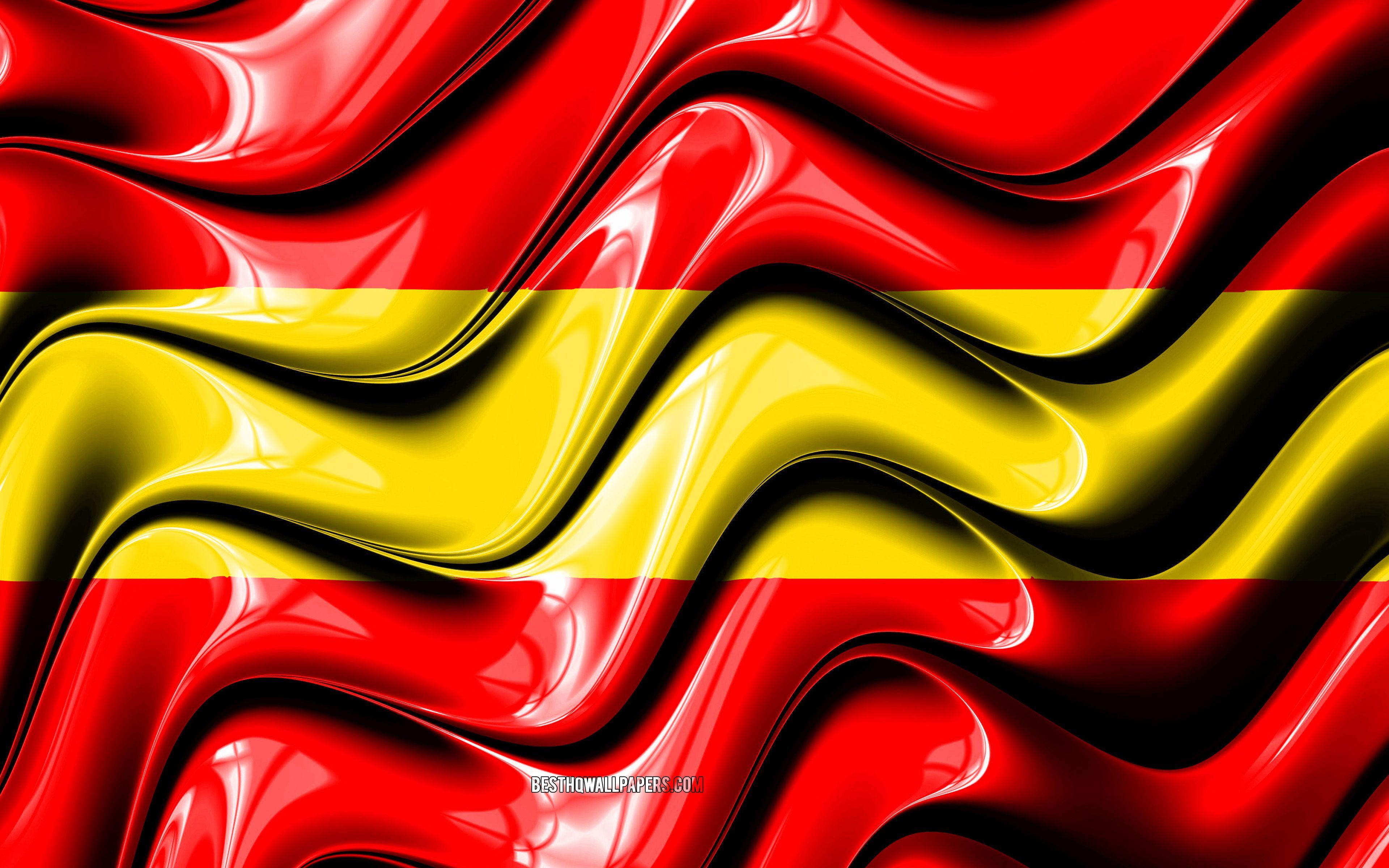 3840x2400 Download wallpaper Karlsruhe Flag, 4k, Cities of Germany