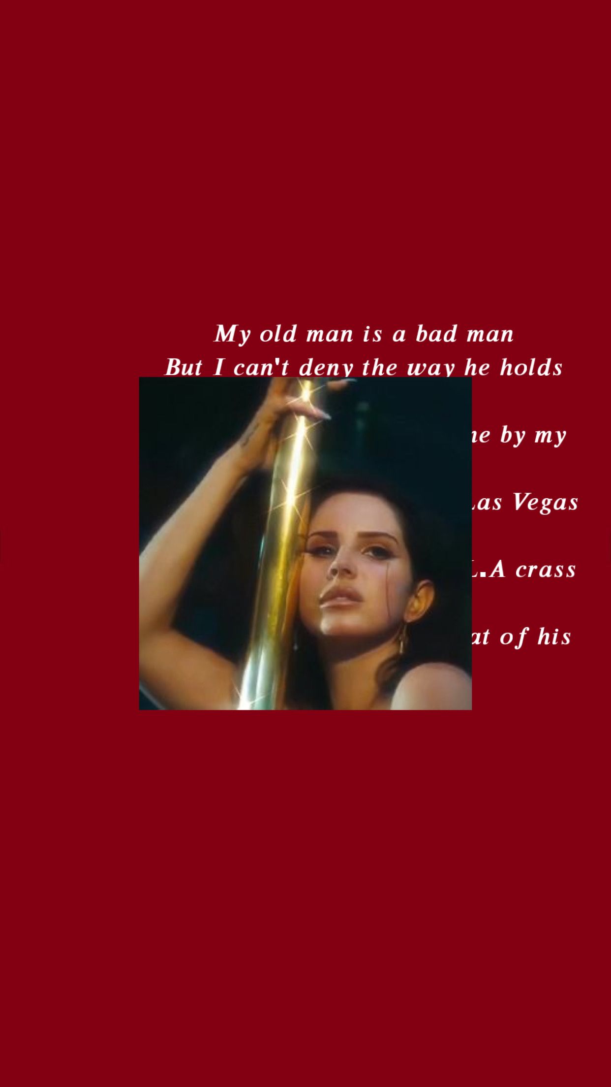 1242x2208 Lana Del Rey Red Aesthetic: Dreamy