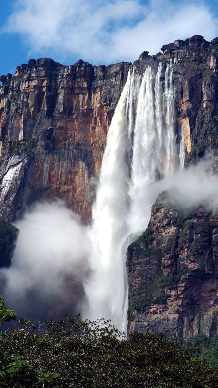 720x1280 Download Mountain Venezuela Cliff