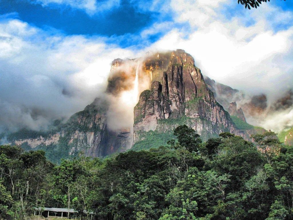 1024x768 Angel Falls (Salto Ángel): World's