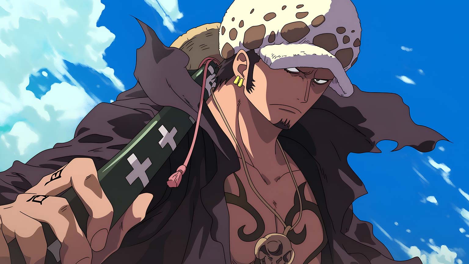 1536x864 Angry Trafalgar Law Desktop Wallpaper Piece 4K Wallpaper