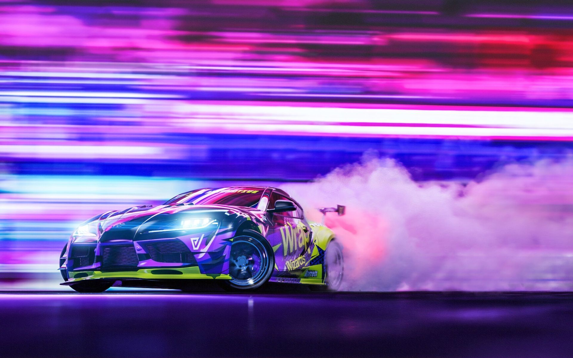 1920x1200 Toyota Supra Wallpaper 4K, Drift, Colorful