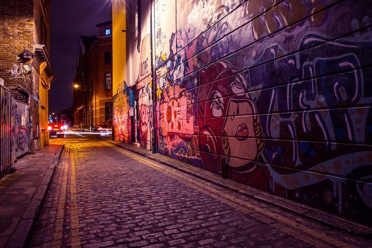 735x490 Street graffiti, Background image