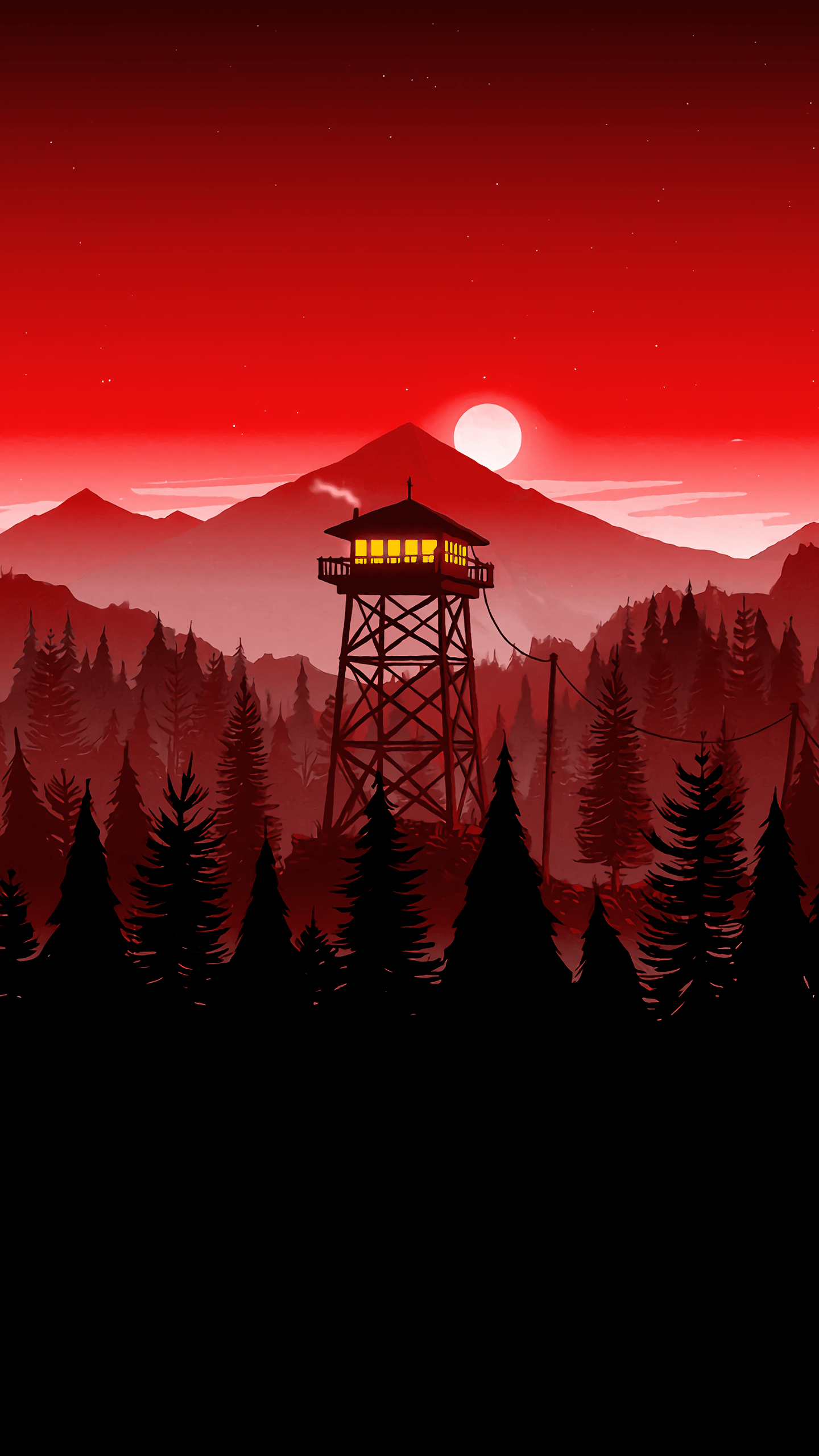 1440x2560 Wallpaper OLED, Firewatch, Ios, Nature