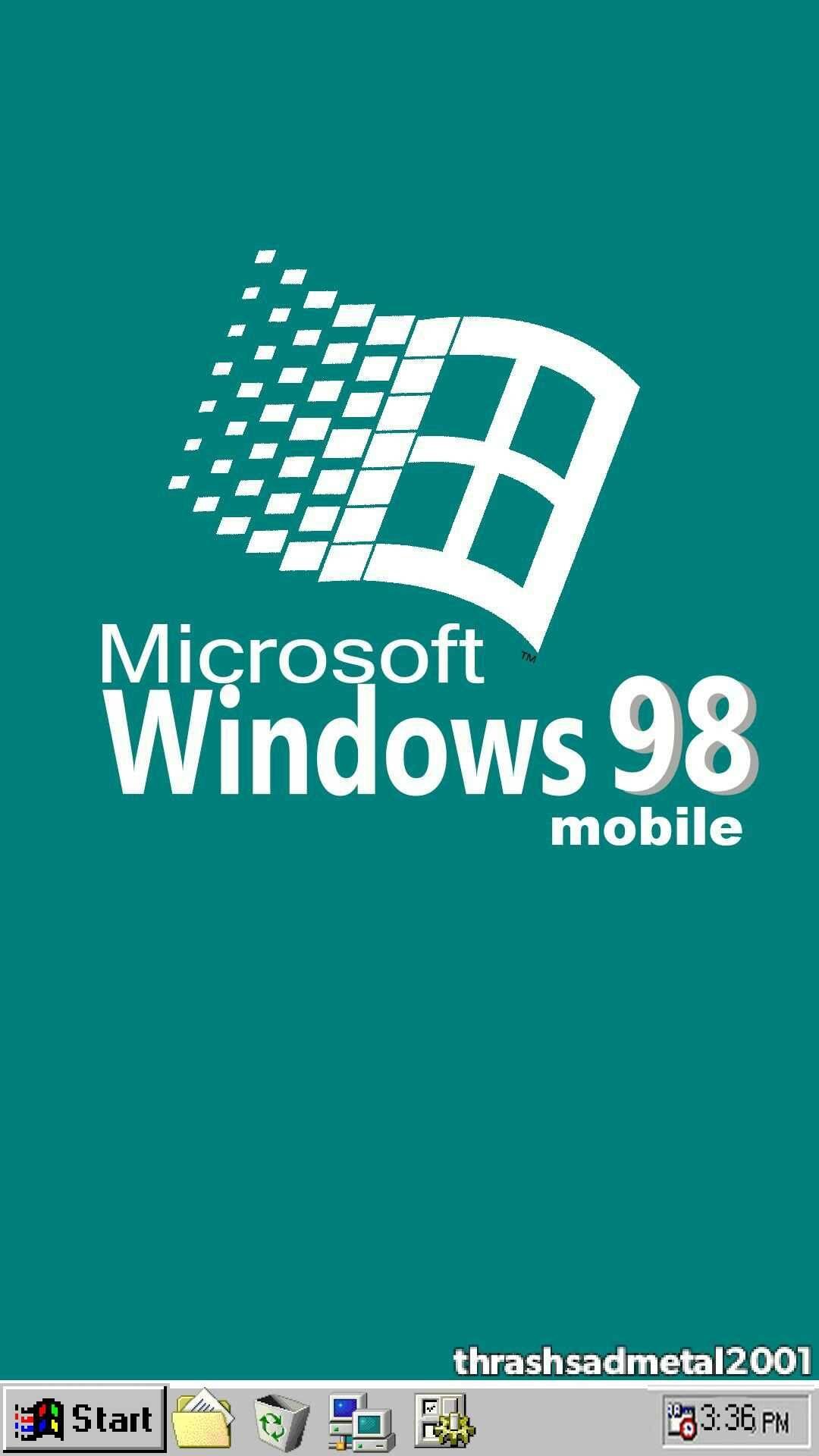 1080x1920 thrashsadmetal2001: “Windows 98 mobile”