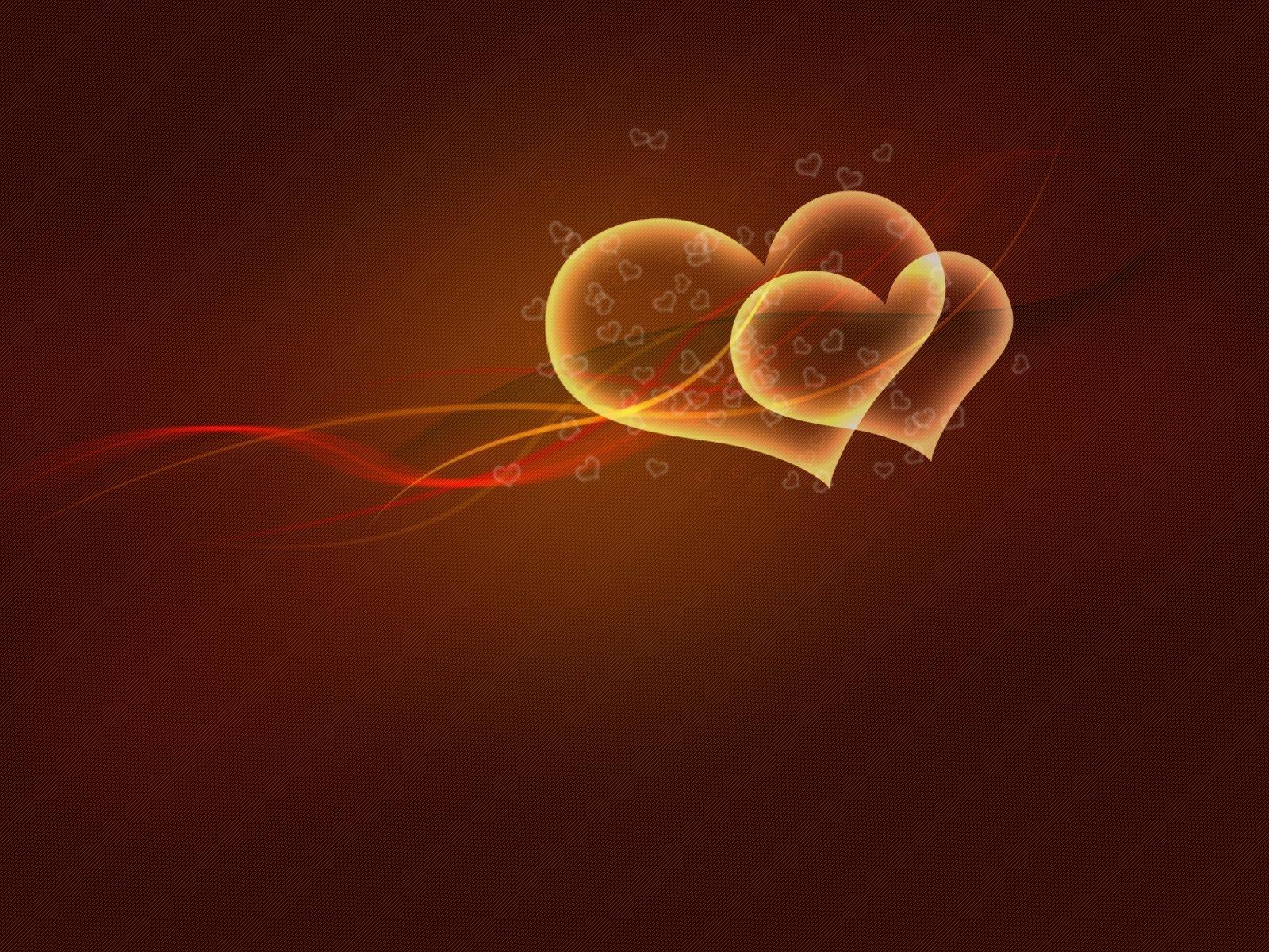 1600x1200 Download wallpaper 1600x1200 brown, orange, red, heart