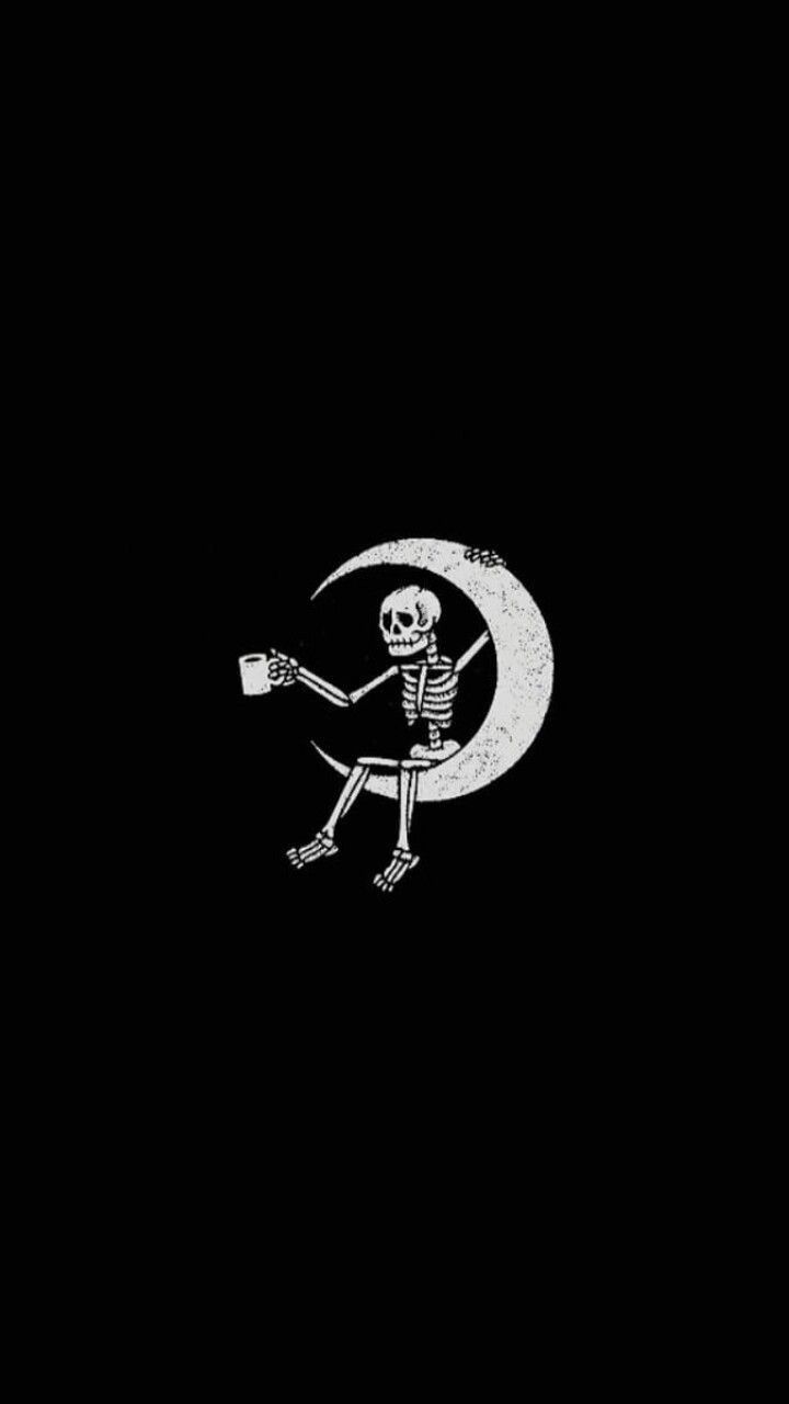 720x1280 Cartoon Skull Wallpaper