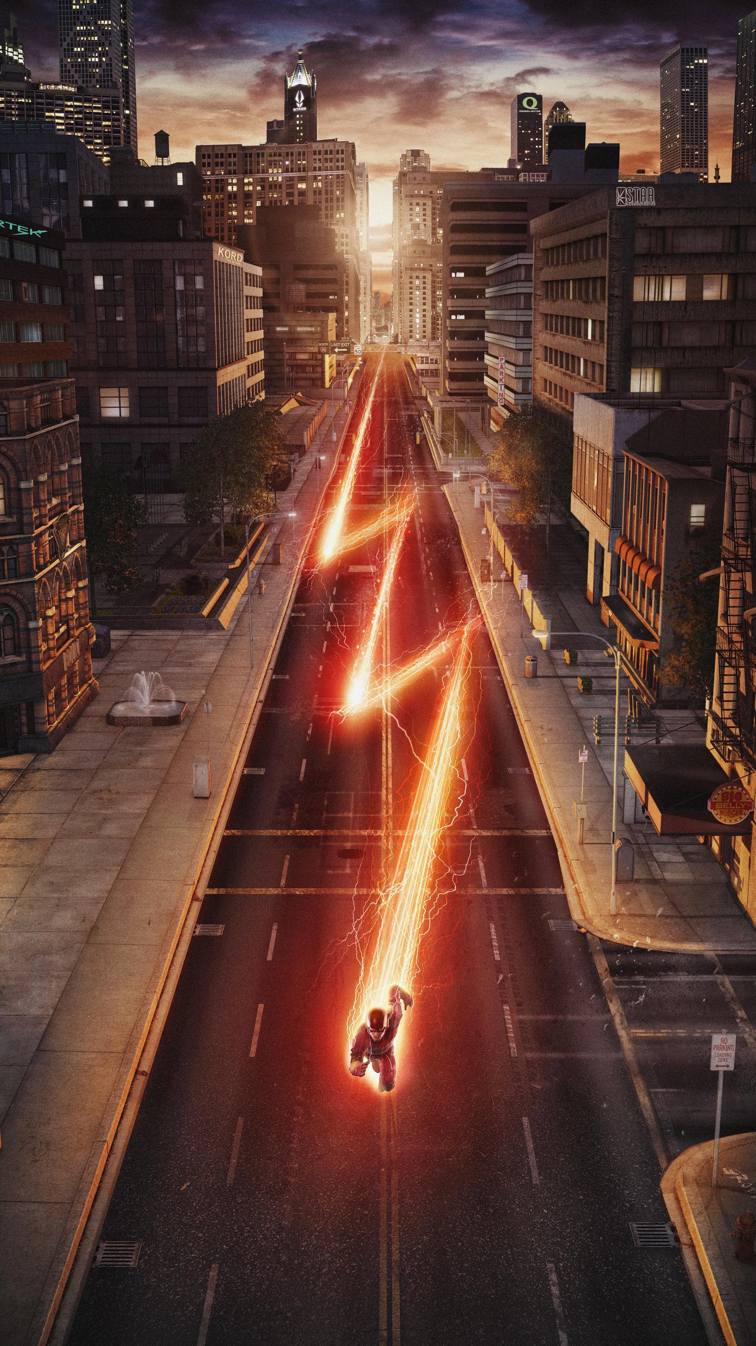 1536x2732 The Flash Phone Wallpaper
