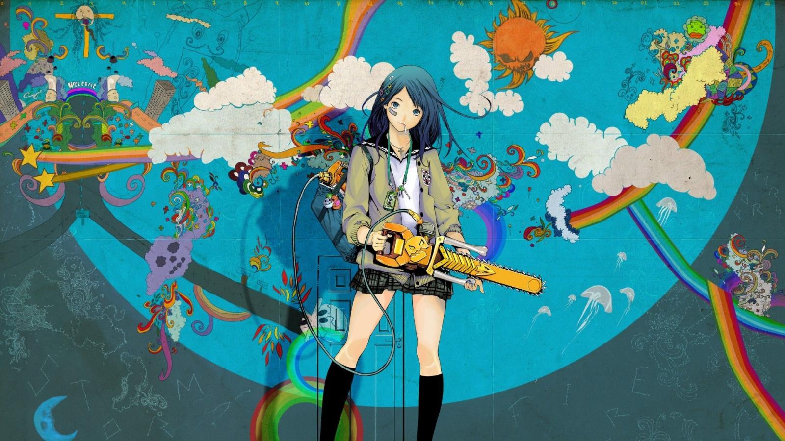 1600x900 Pixel Anime Wallpaper