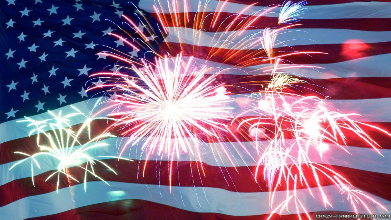 1366x768 4th of July Desktop Wallpaper