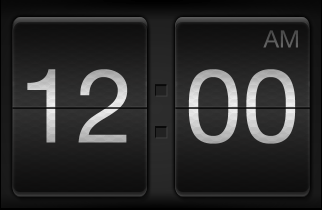 322x210 Flip Clock designs, themes, templates