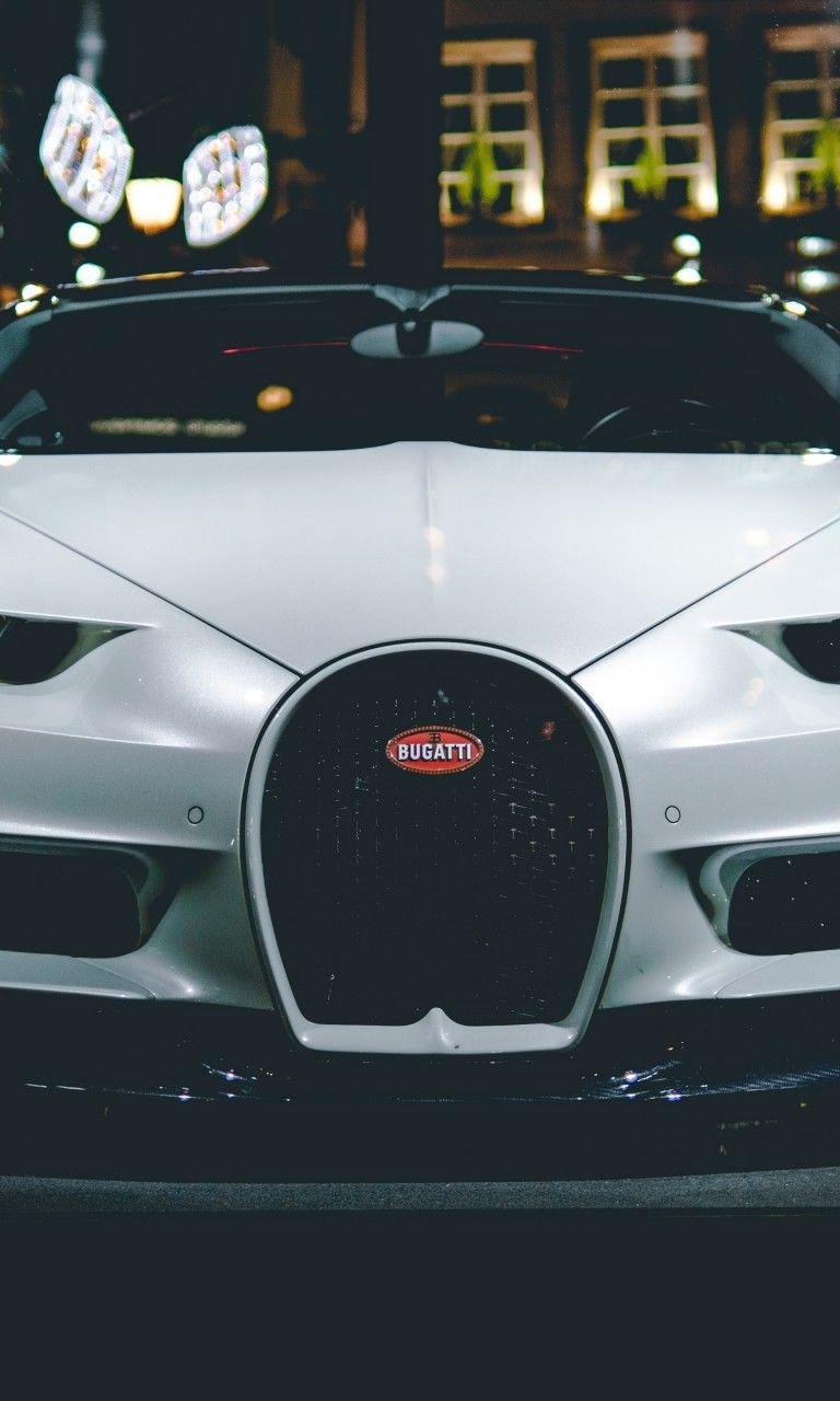 768x1280 Download 768x1280 Bugatti Chiron, Front View, White