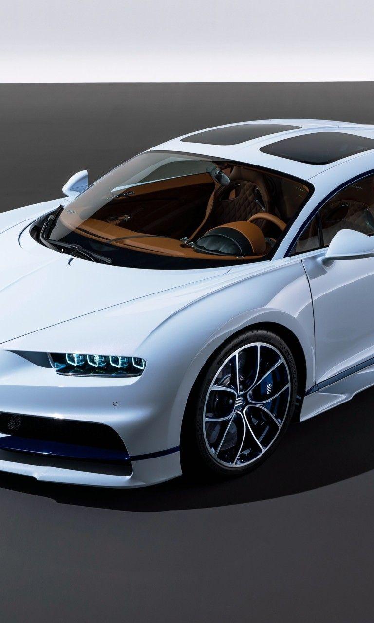 768x1280 Download 768x1280 Bugatti Chiron, White Supercars Wallpaper