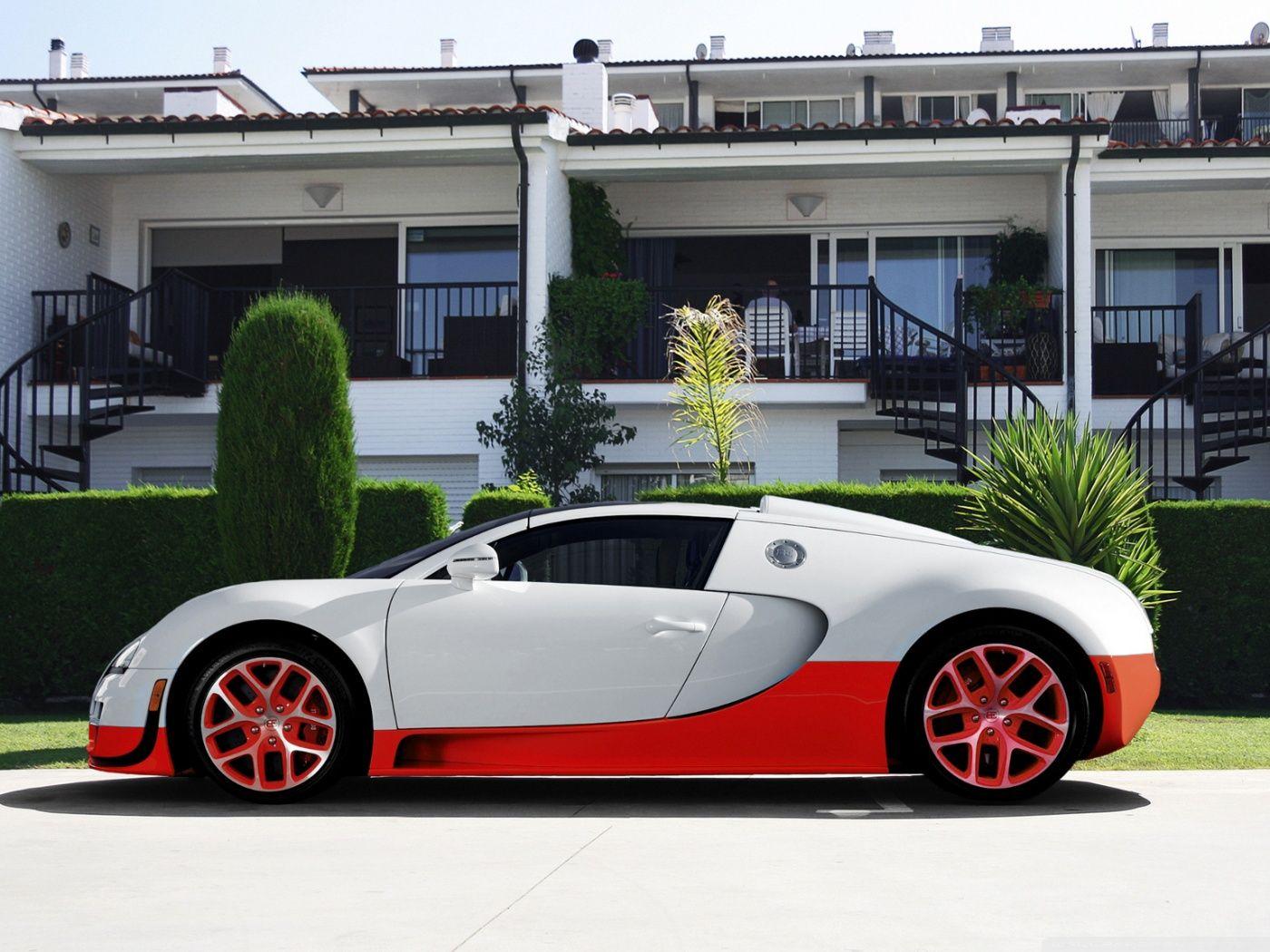1400x1050 Bugatti Veyron White and Red ❤ 4K HD Desktop Wallpaper