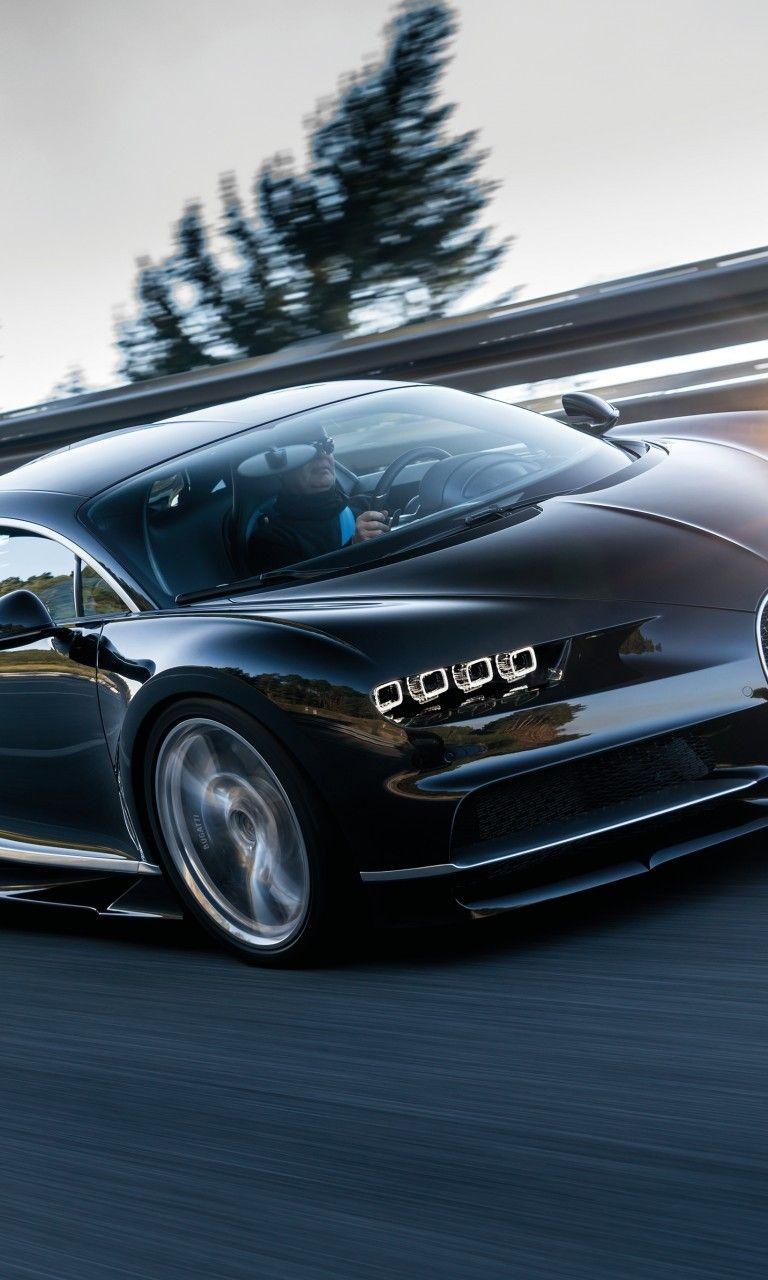 768x1280 Download 768x1280 Bugatti Chiron, Supercar, Cars, Black