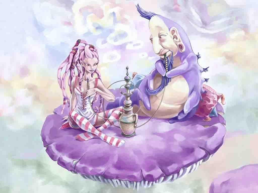 1024x768 Alice In Wonderland Cartoon HD Wallpaper