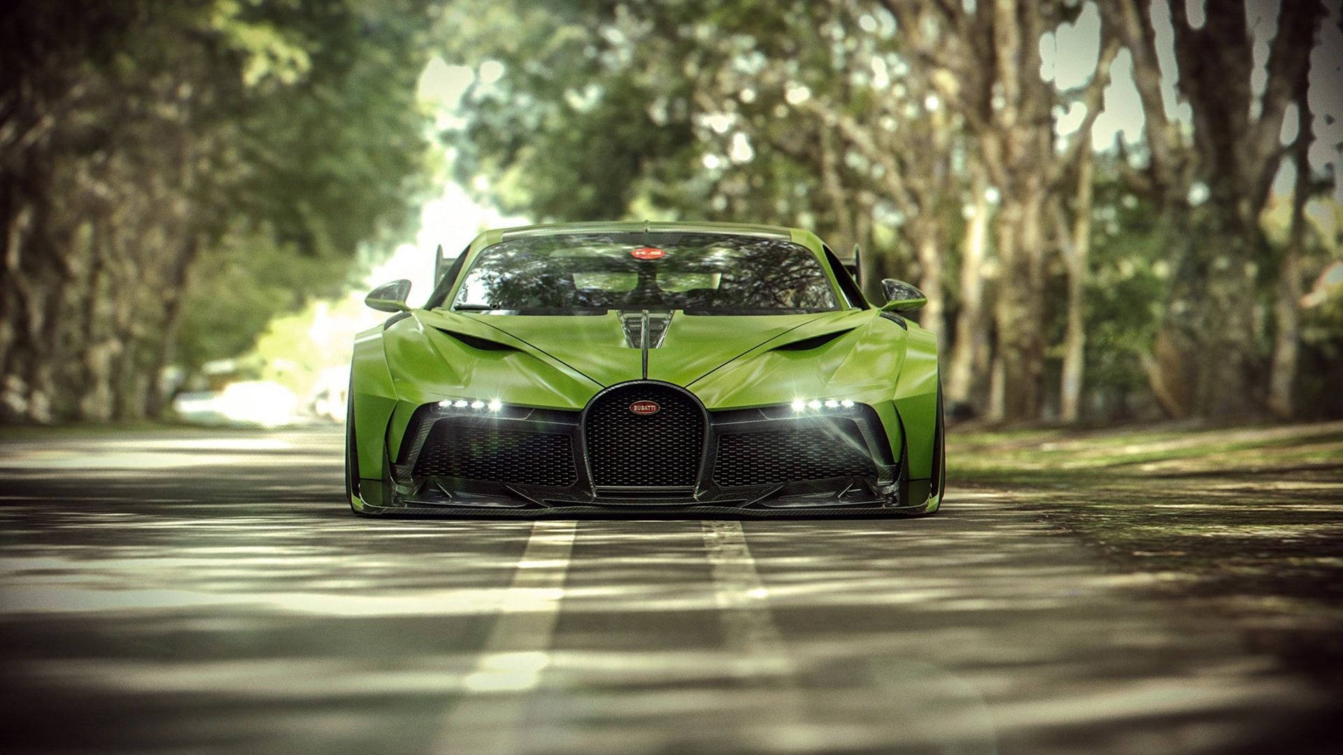 1920x1080 Download Yellow Green Bugatti Divo