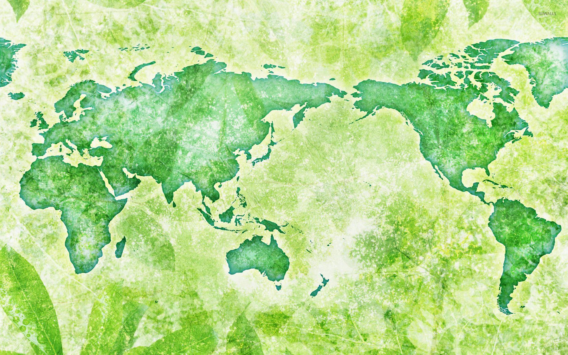 black and green world web wallpaper