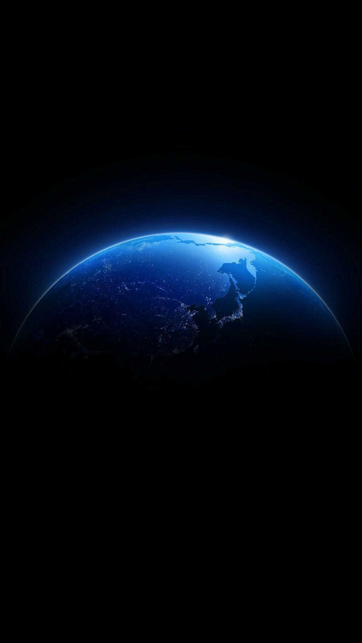 1152x2048 Blue Globe in Space Wallpaper. Wallpaper earth, Planets wallpaper, Wallpaper space