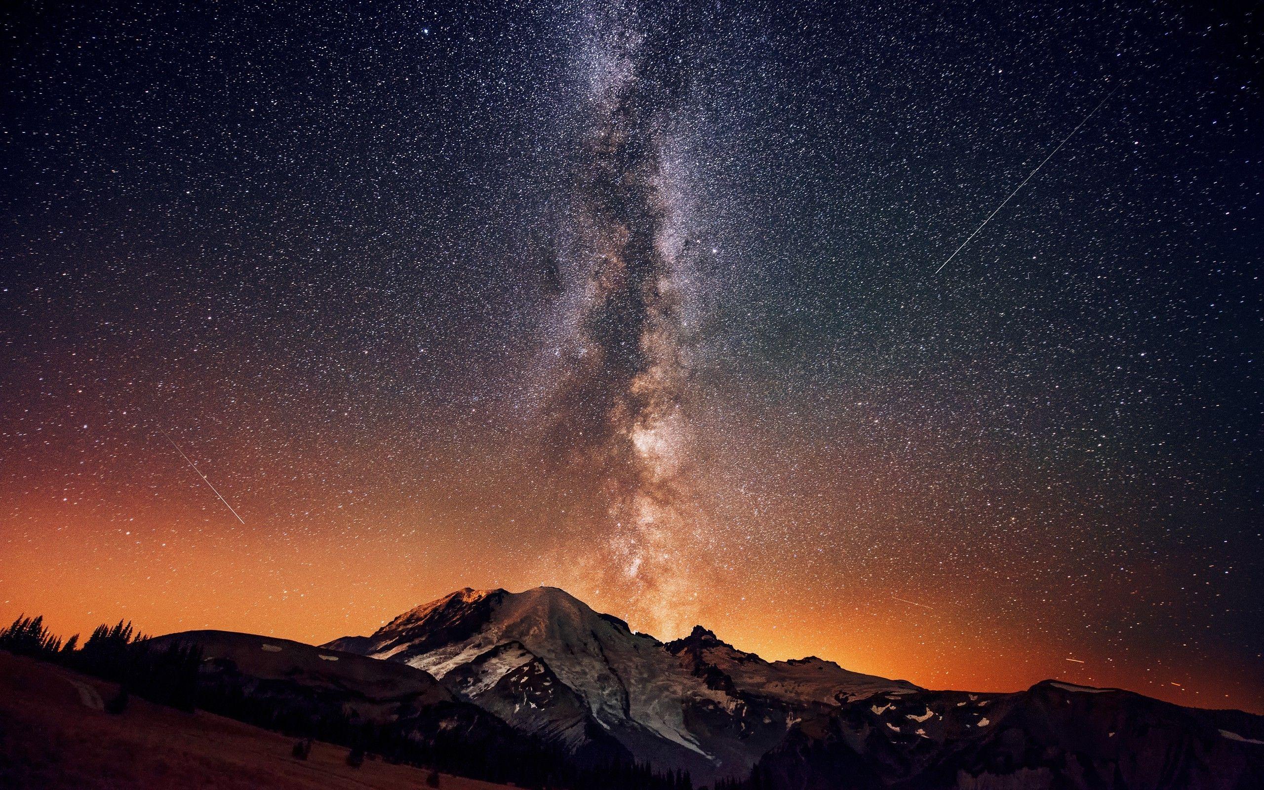 2560x1600 The Milky Way night wallpaper Gallery