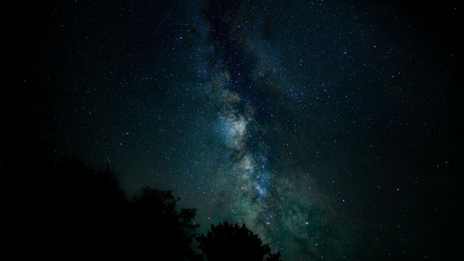 1920x1080 Download wallpaper 1920x1080 starry sky, stars, milky way