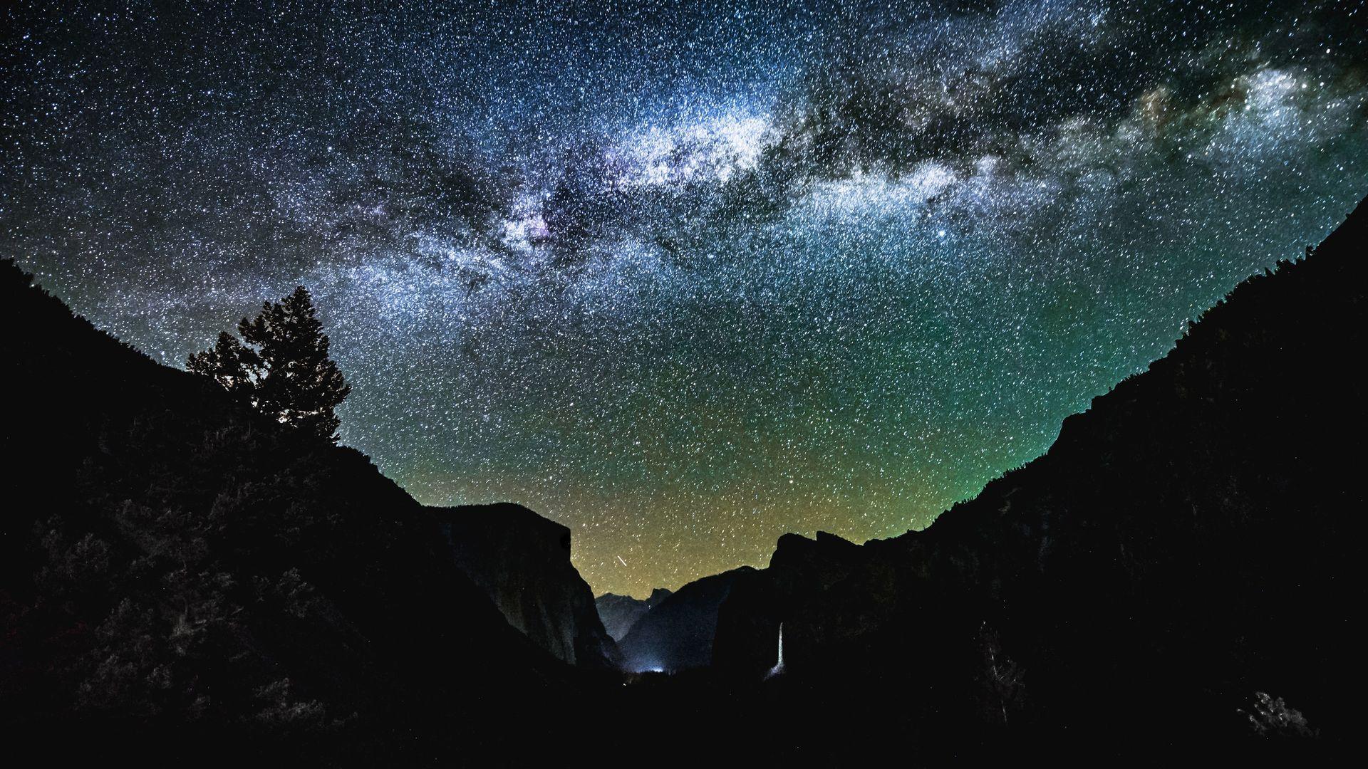 1920x1080 Night Sky Milky Way Wallpaper