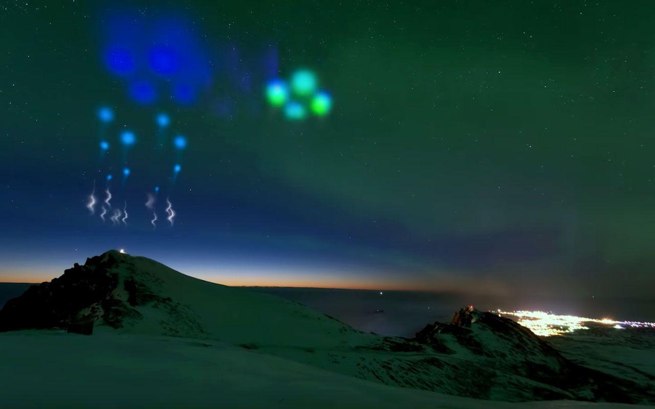 1280x800 NASA fired rockets into the Northern Lights for this epic