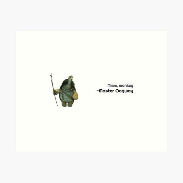 600x600 Master Oogway Quote Art Print