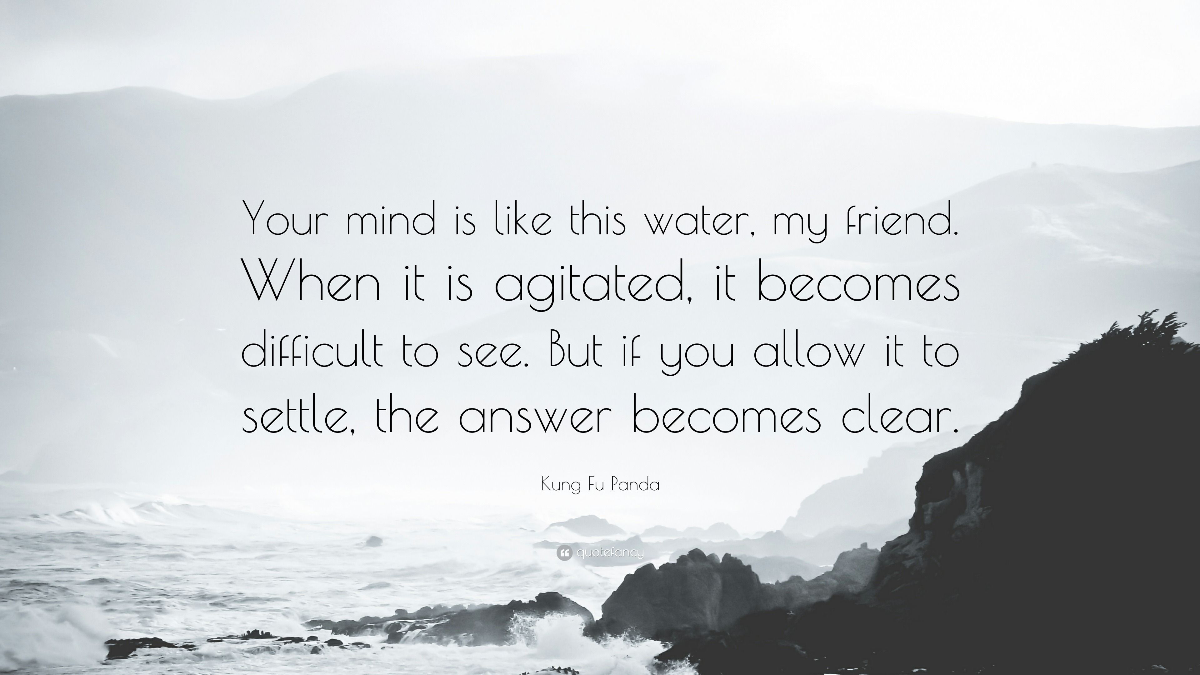 3840x2160 Kung Fu Panda Quote: “Your mind is like