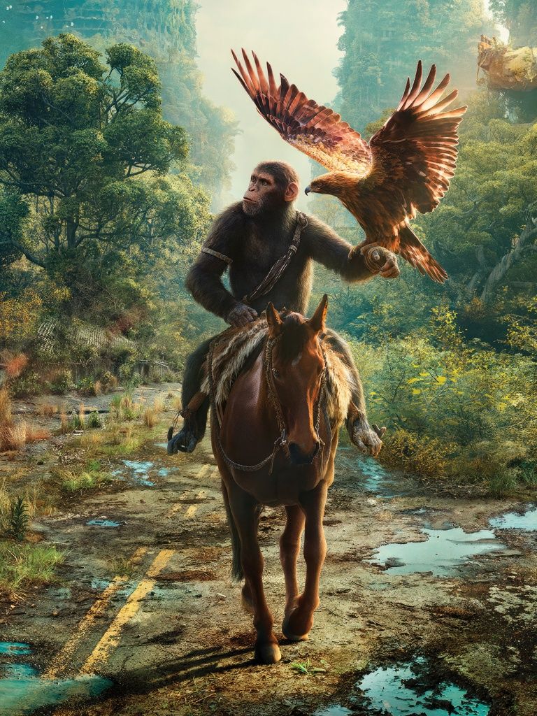 768x1024 the Apes Wallpaper 4K, 2024 Movies, Caesar