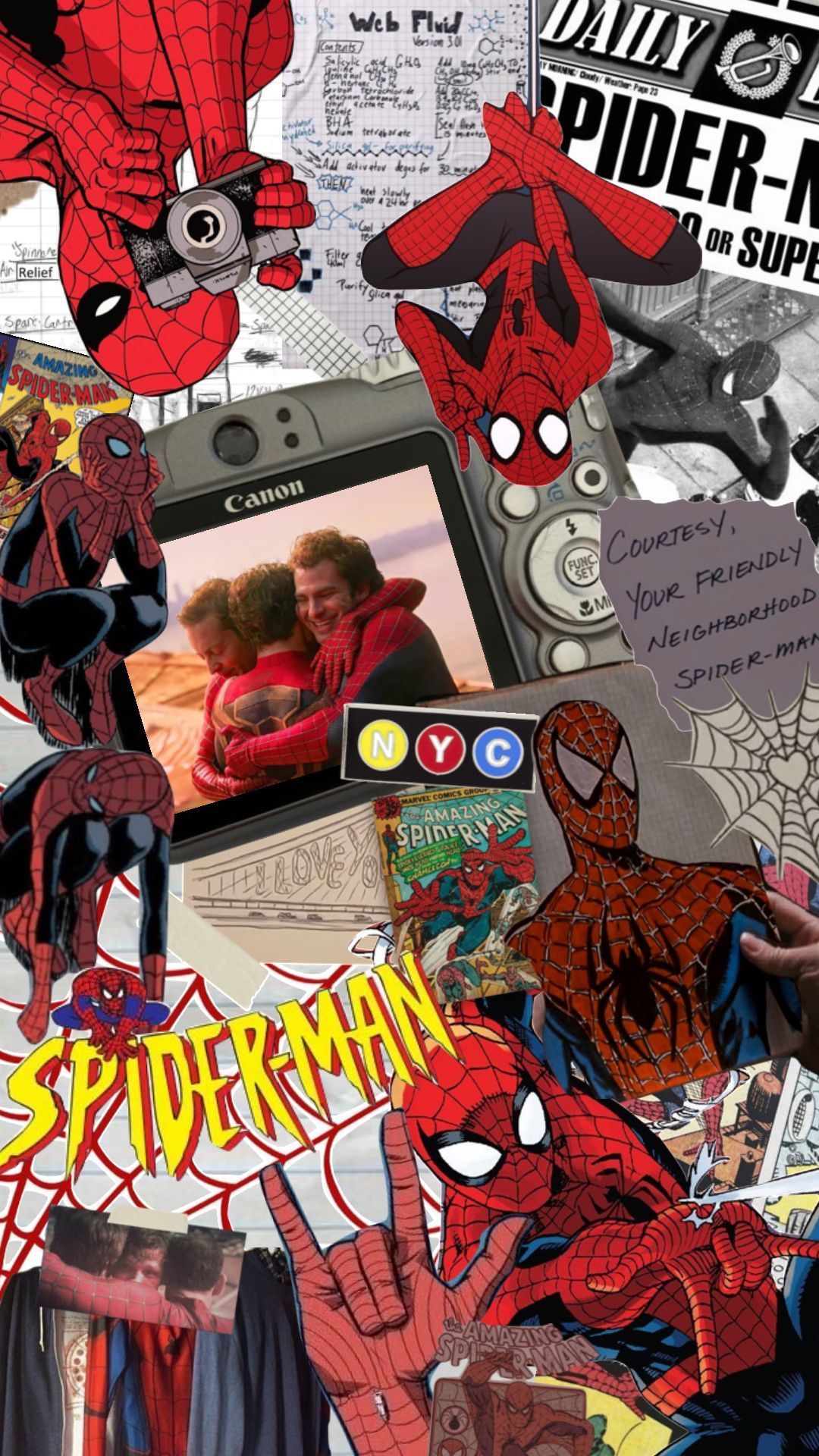 Spiderman Collage Wallpapers - Top Free Spiderman Collage Backgrounds ...