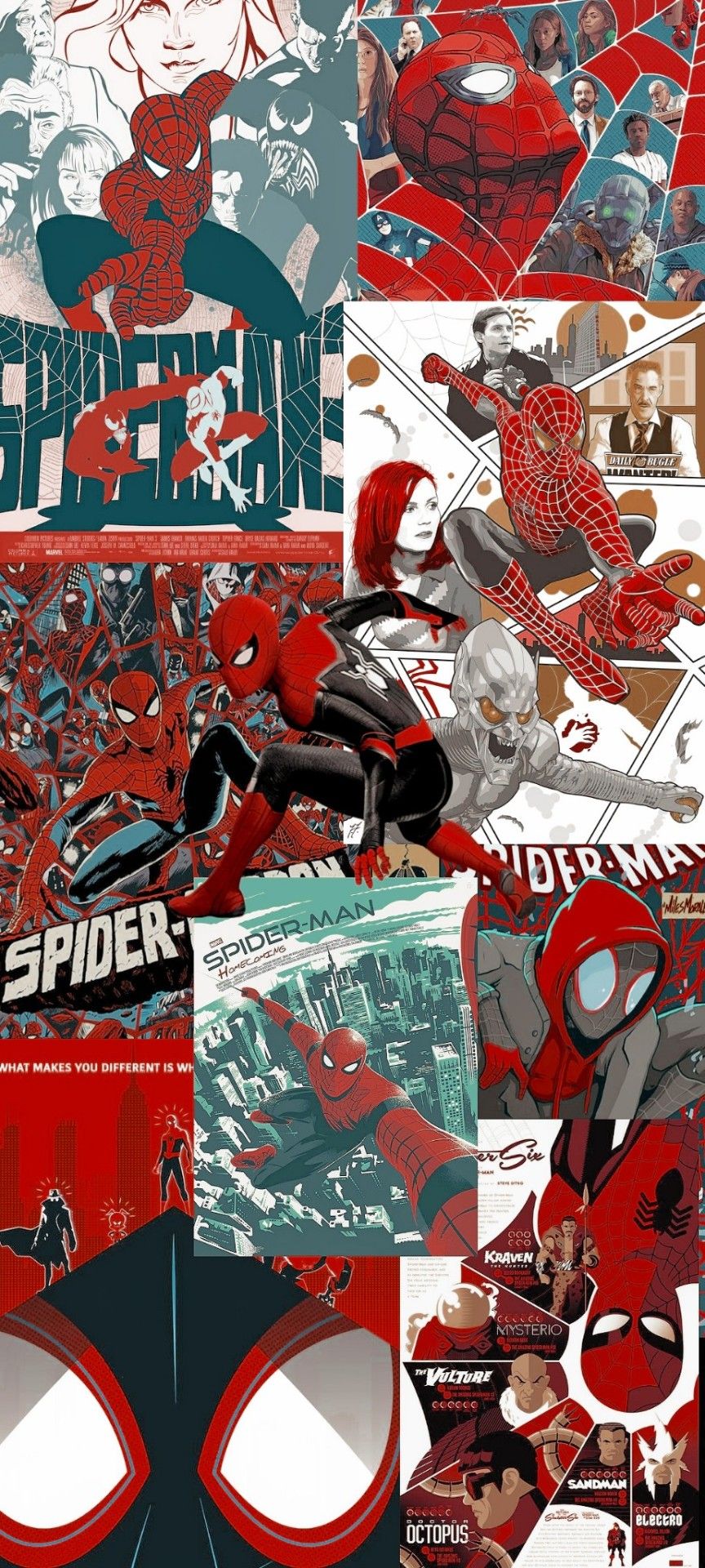 Spiderman Collage Wallpapers - Top Free Spiderman Collage Backgrounds 