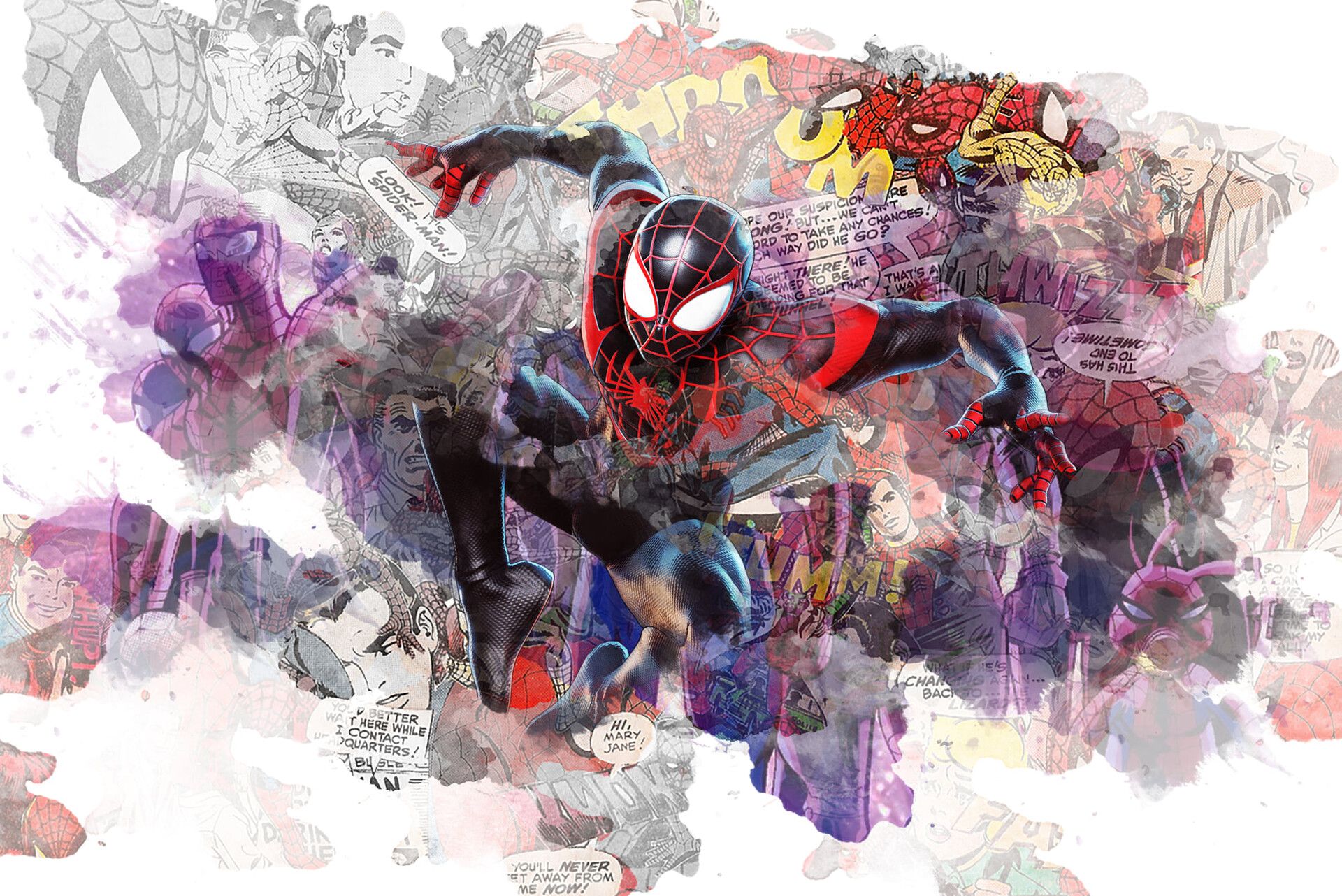 Spiderman Collage Wallpapers - Top Free Spiderman Collage Backgrounds ...