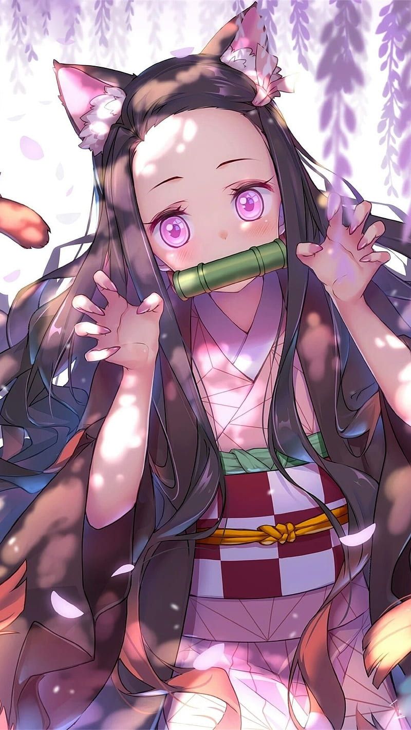 800x1422 Nezuko, anime, demon, demon slayer, girl, hot, slayer, HD phone wallpaper