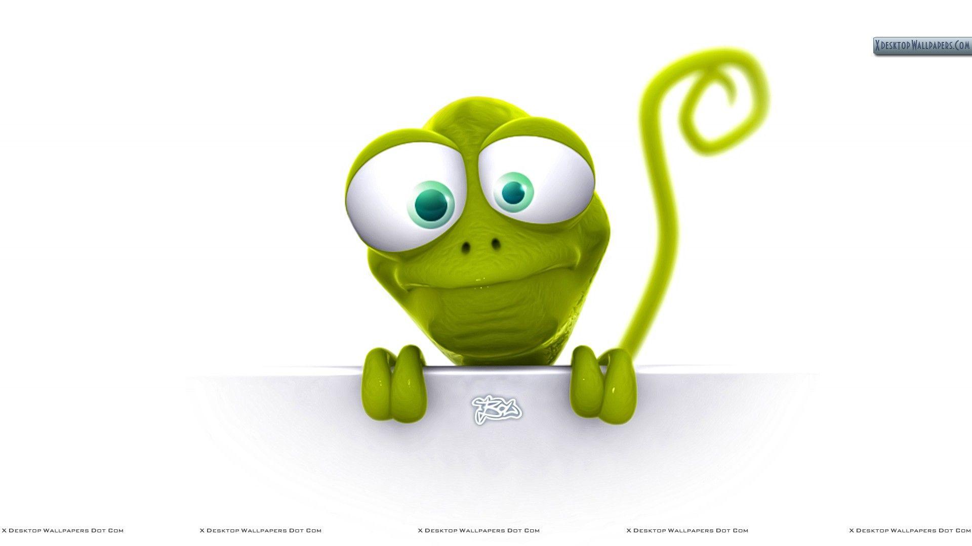 1920x1080 3D Character with big eyes Wallpaper