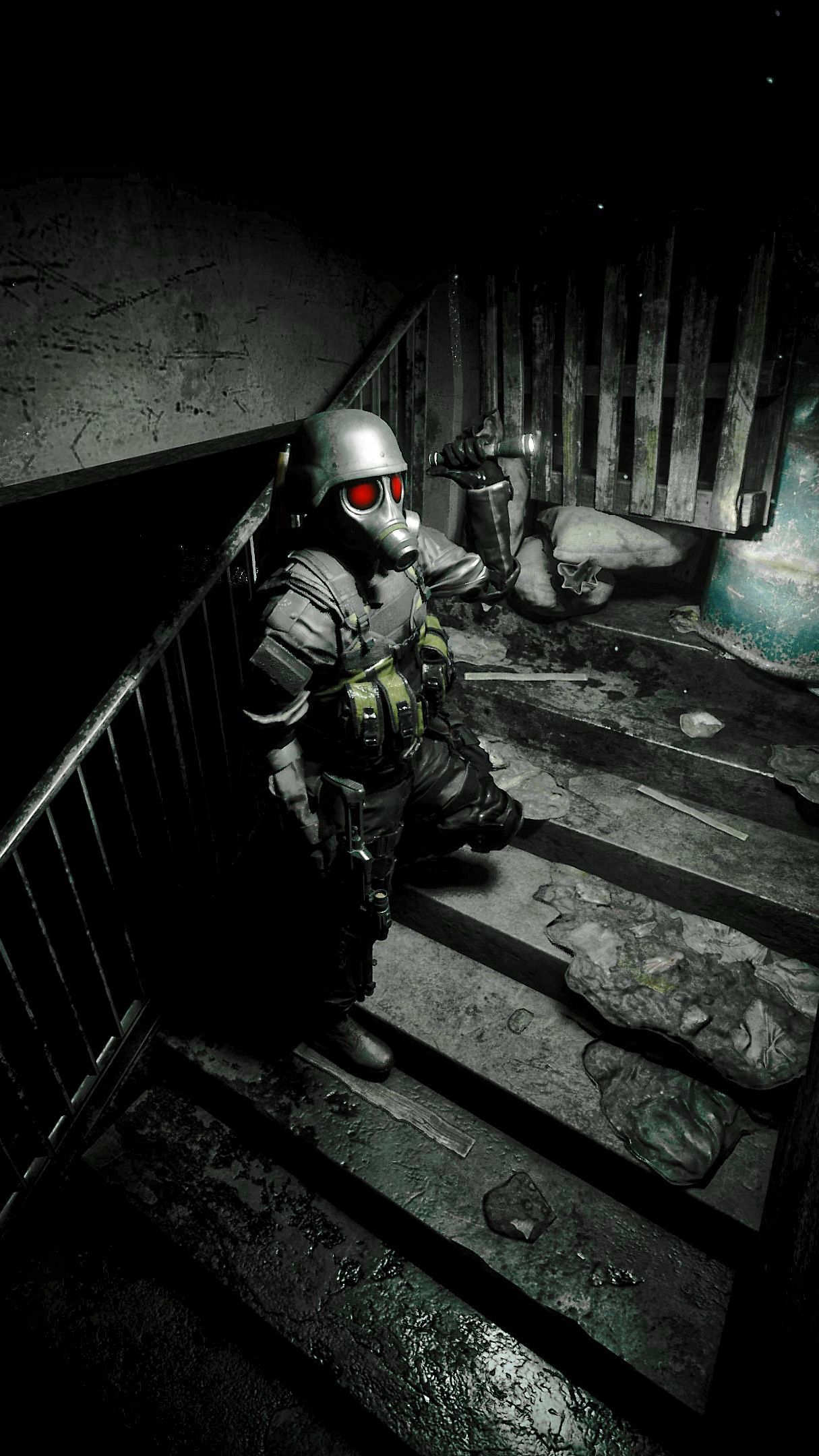 1215x2160 Resident Evil Hunk Wallpaper