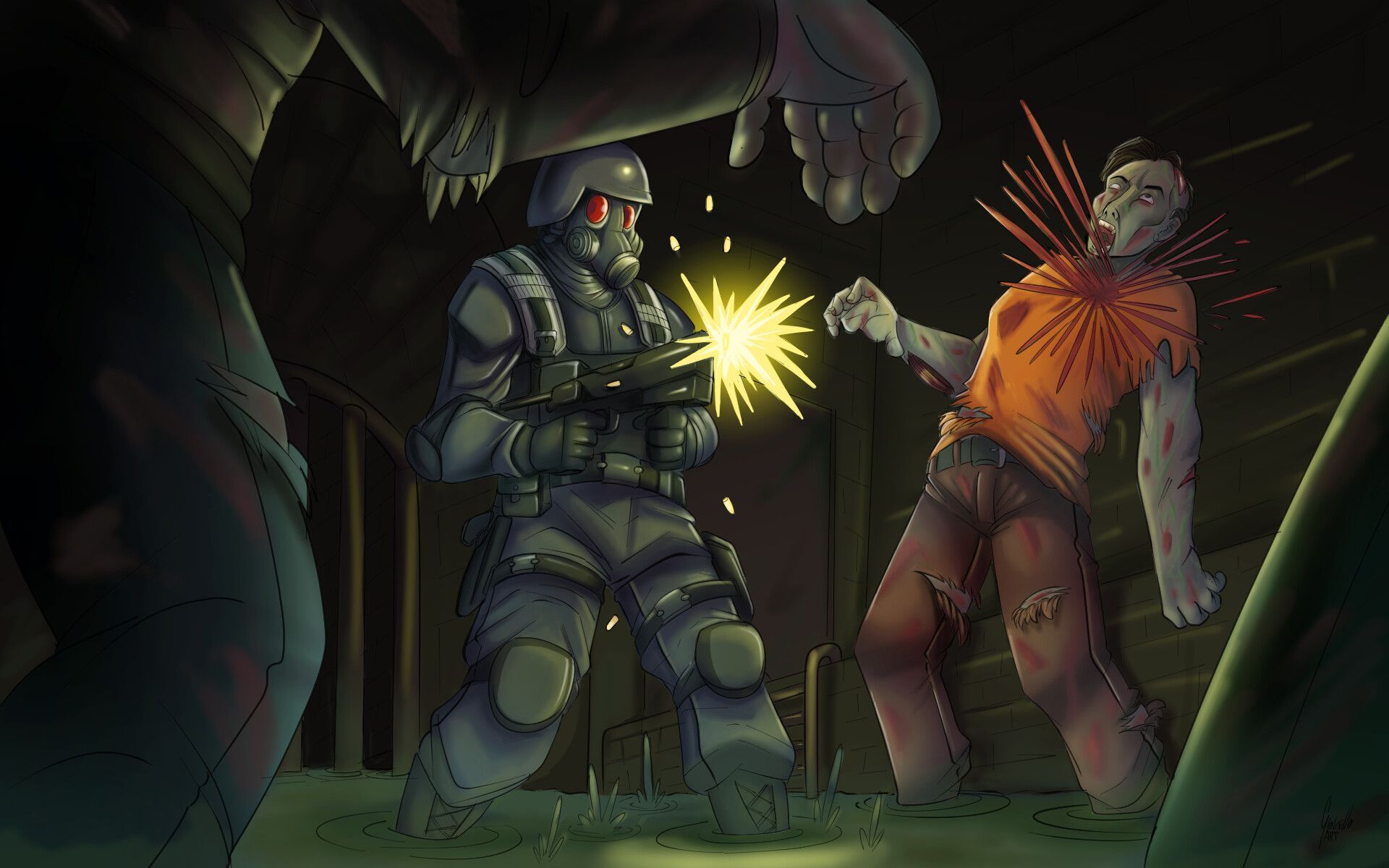 1920x1200 Hunk Resident evil
