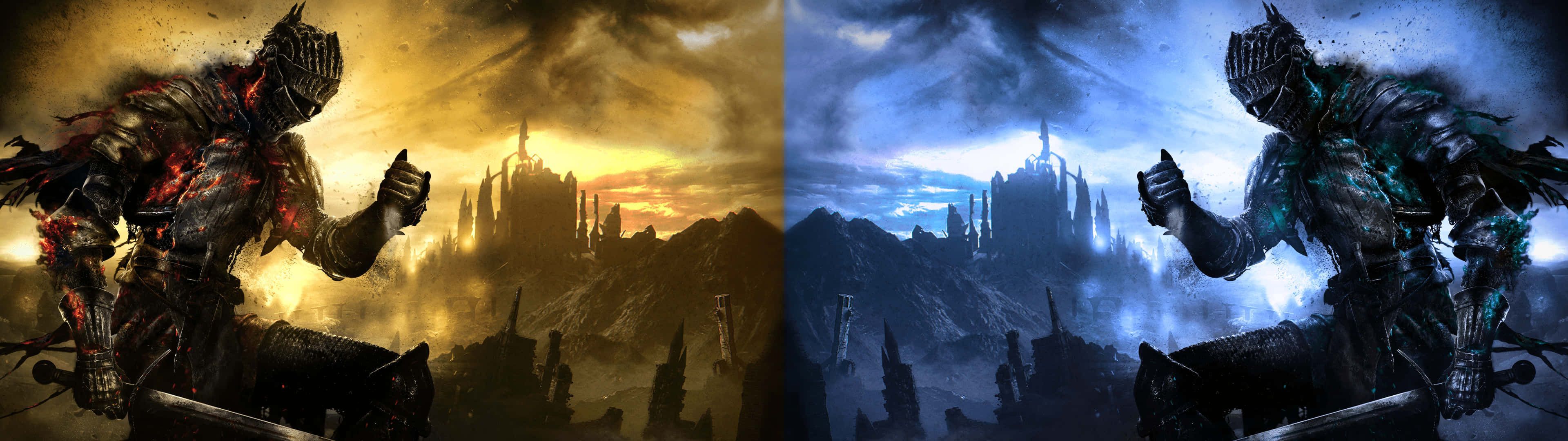3840x1080 Dual Armor [wallpaper] Wallpaper