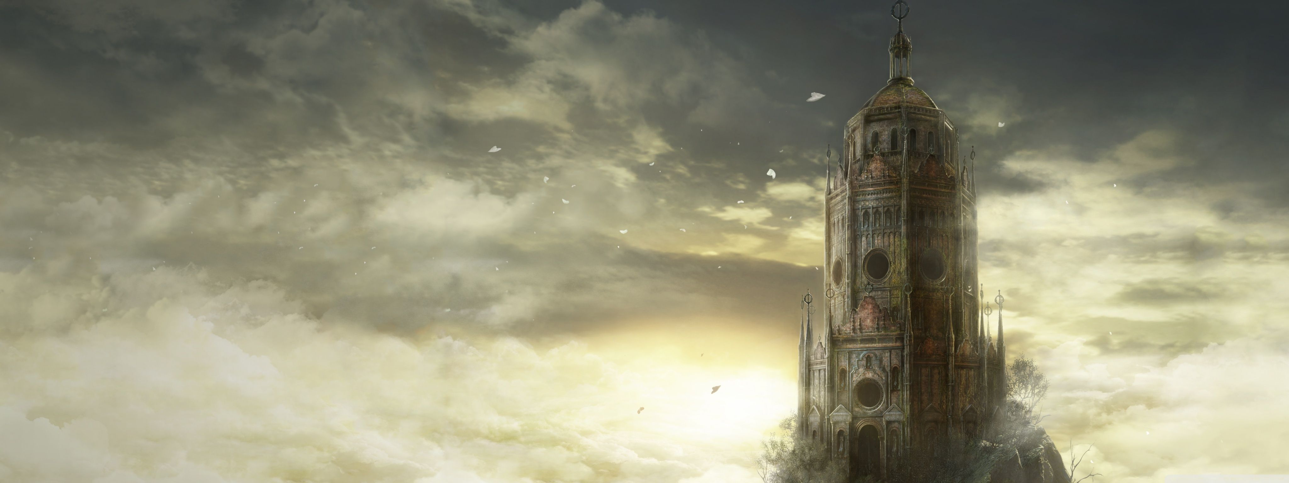 4096x1536 Dark Souls III The Ringed City DLC game
