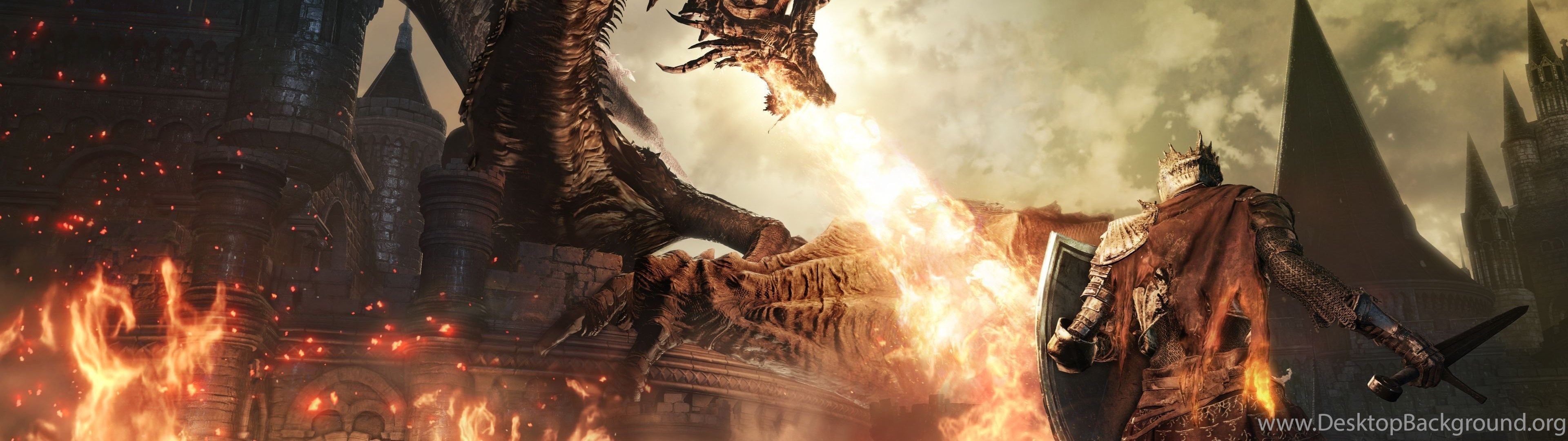 3840x1080 HD Dark Souls 3 Wallpaper Desktop