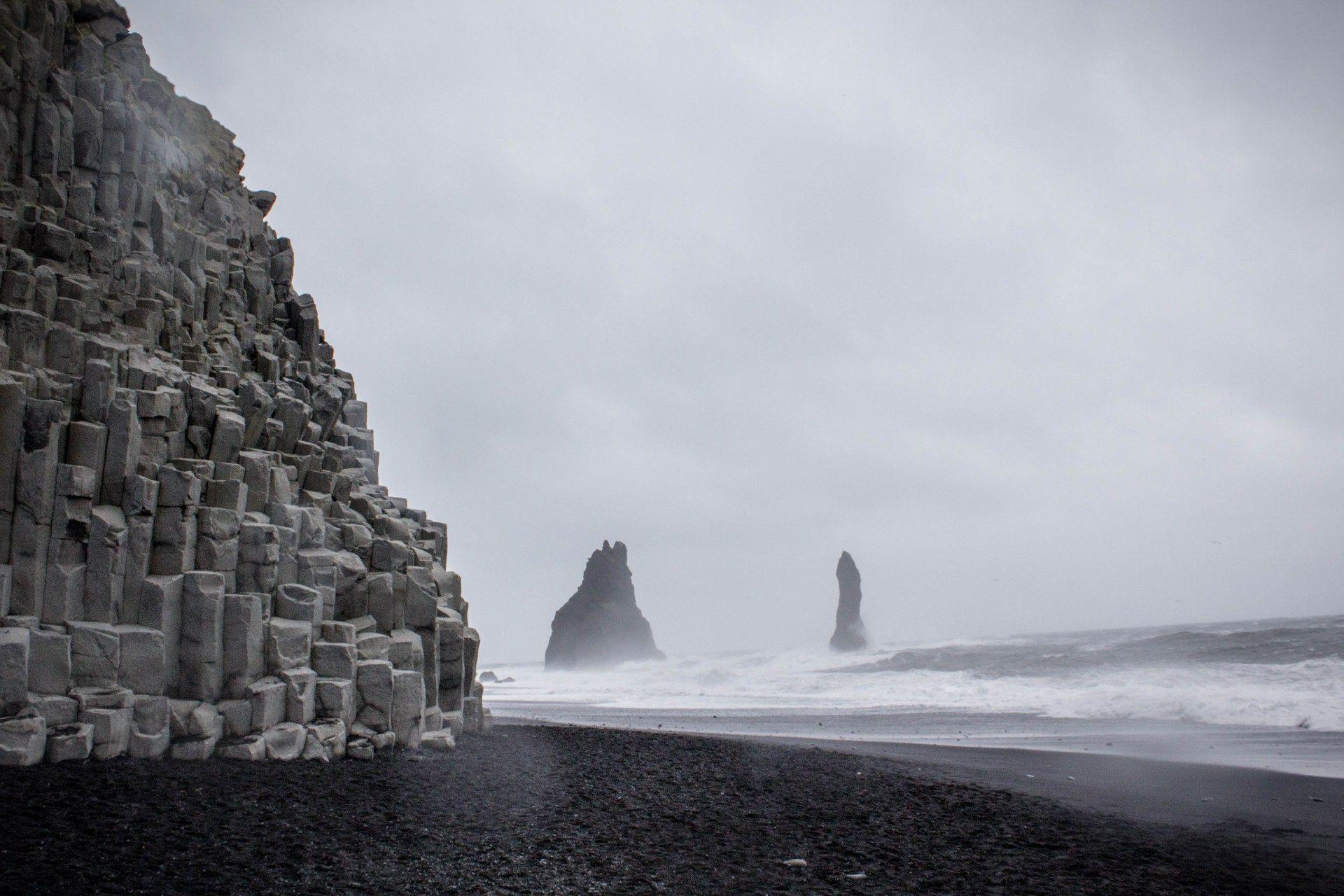 1920x1280 Black Sand Reynisfjara Beach, 3 days in Iceland roadtrip
