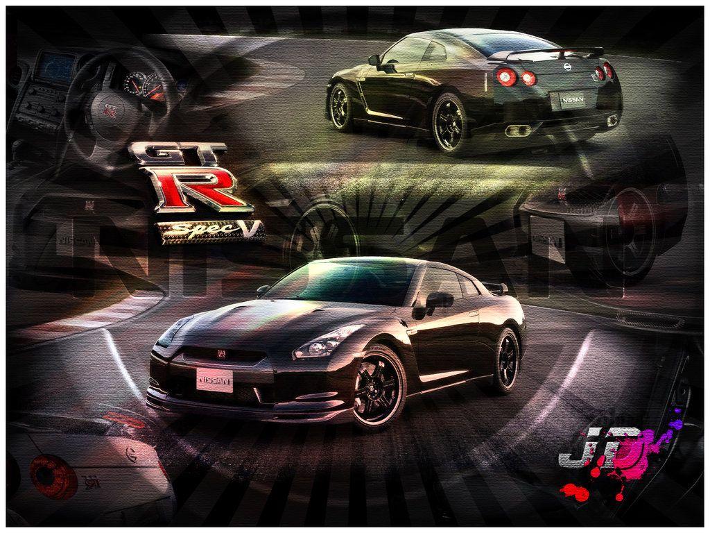 1024x768 Wallpaper Nissan GTR SpecV By Joel Design