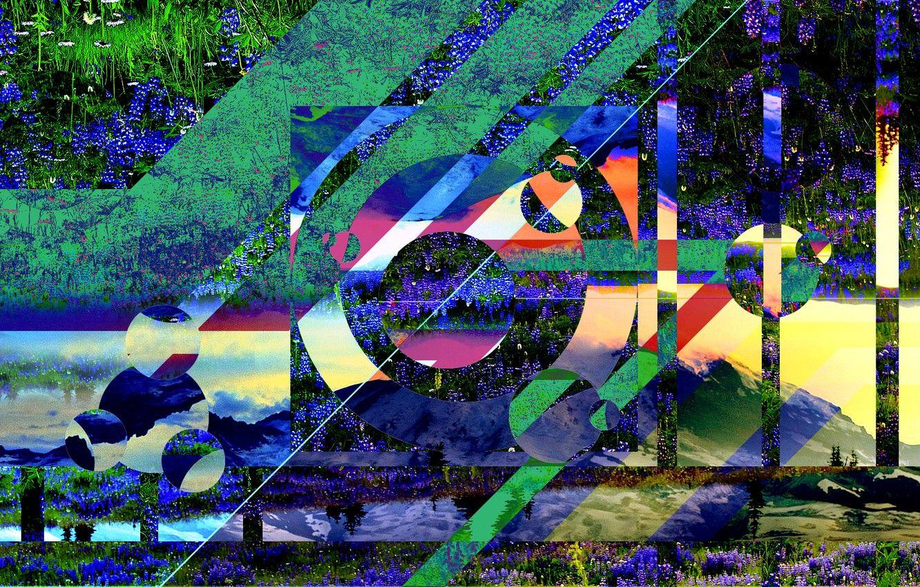1332x850 Wallpaper green, dark, red, field, yellow, view, awesome