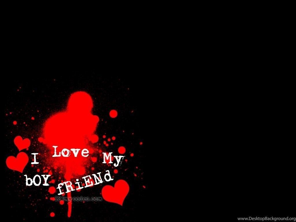 1024x768 I Love My Boyfriend Wallpaper