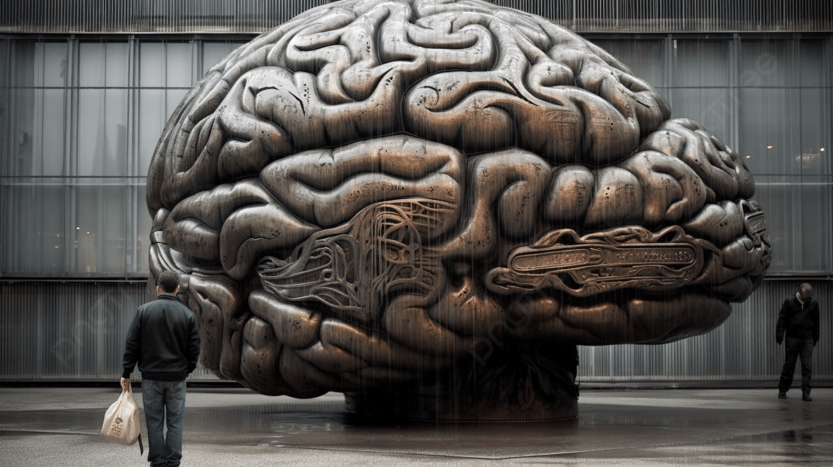 1200x673 Sculpture Of A Brain Background