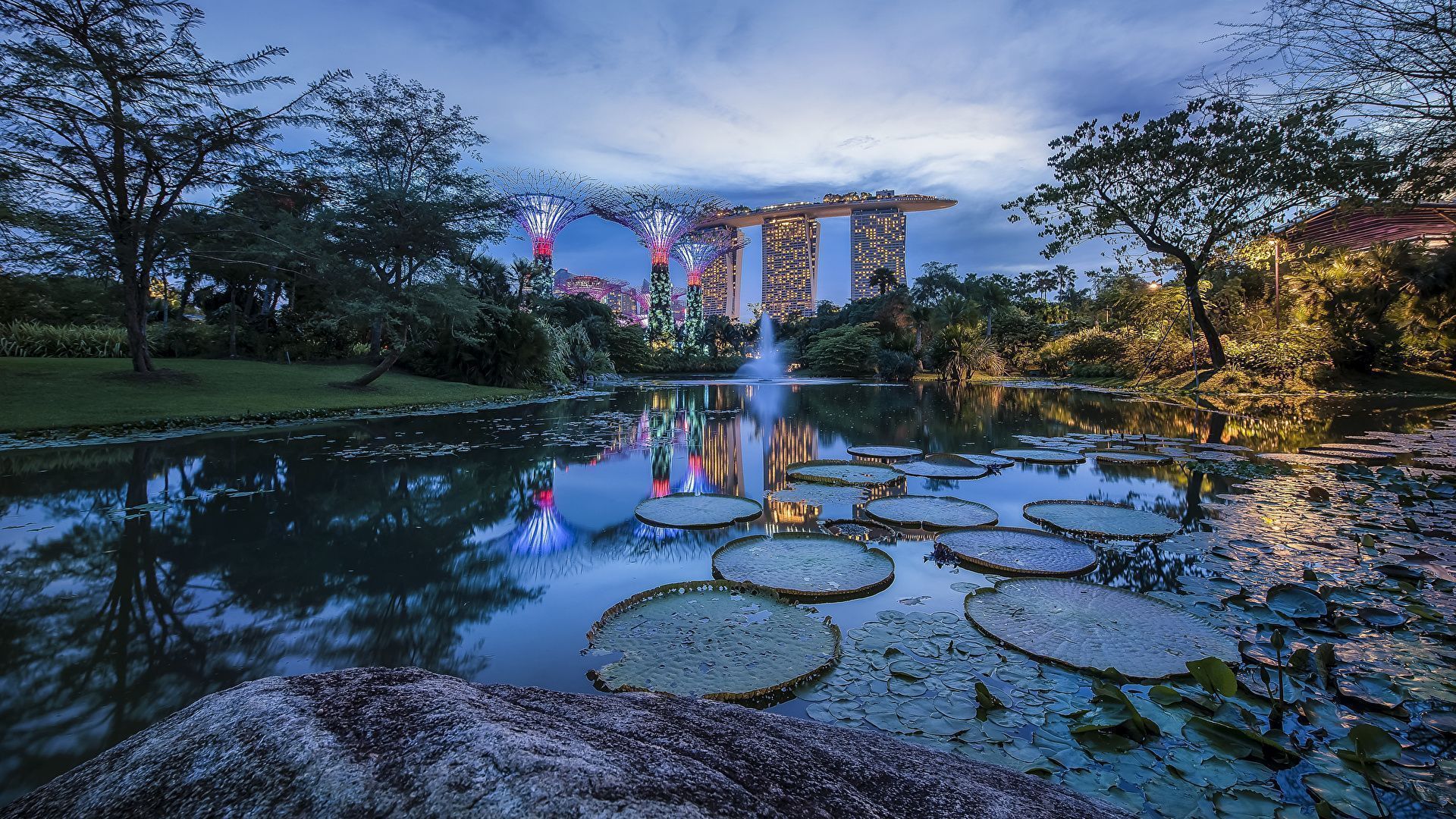 1920x1080 Desktop Wallpaper Singapore Gardens