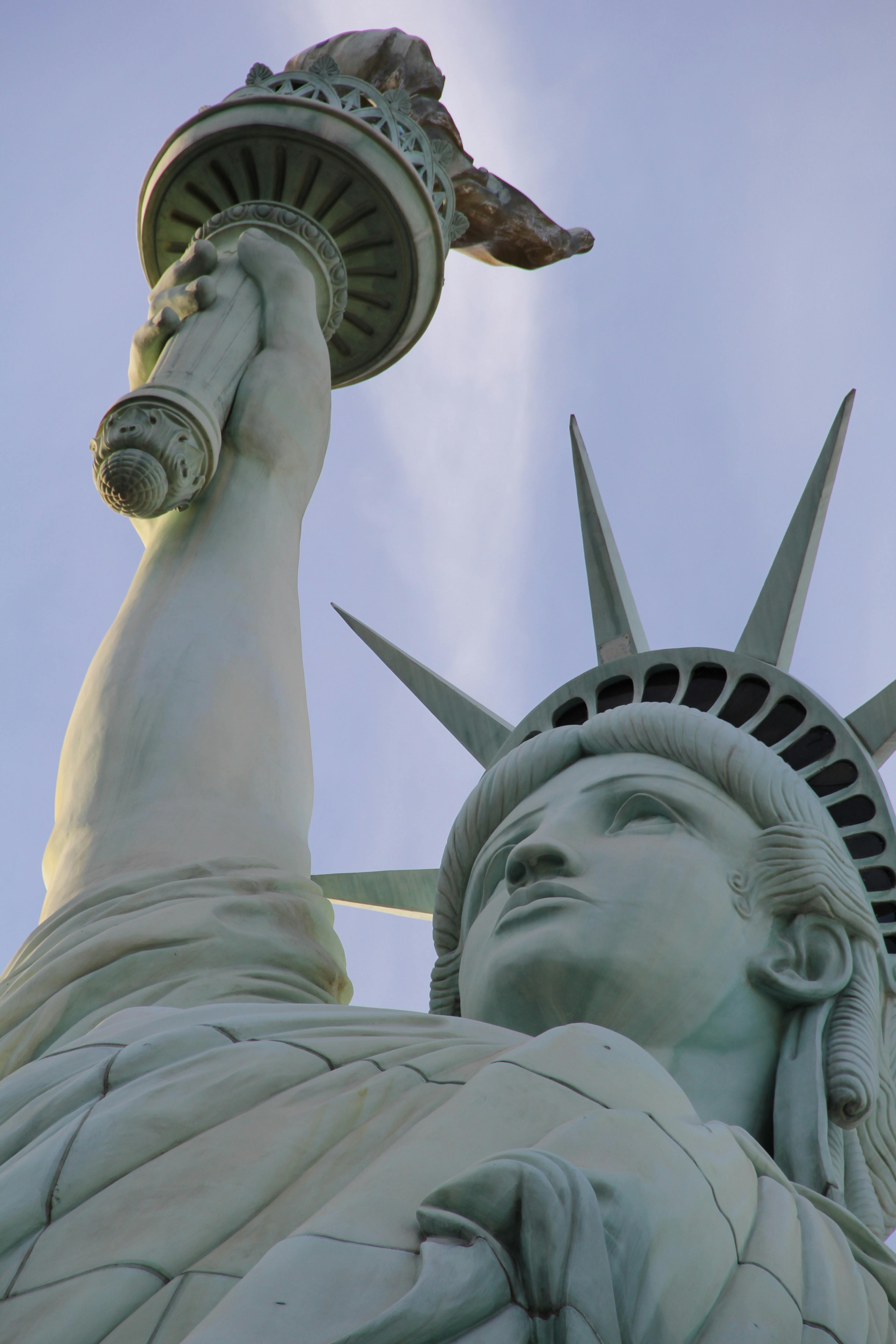3456x5184 Statue of Liberty Under Blue Skies · Free