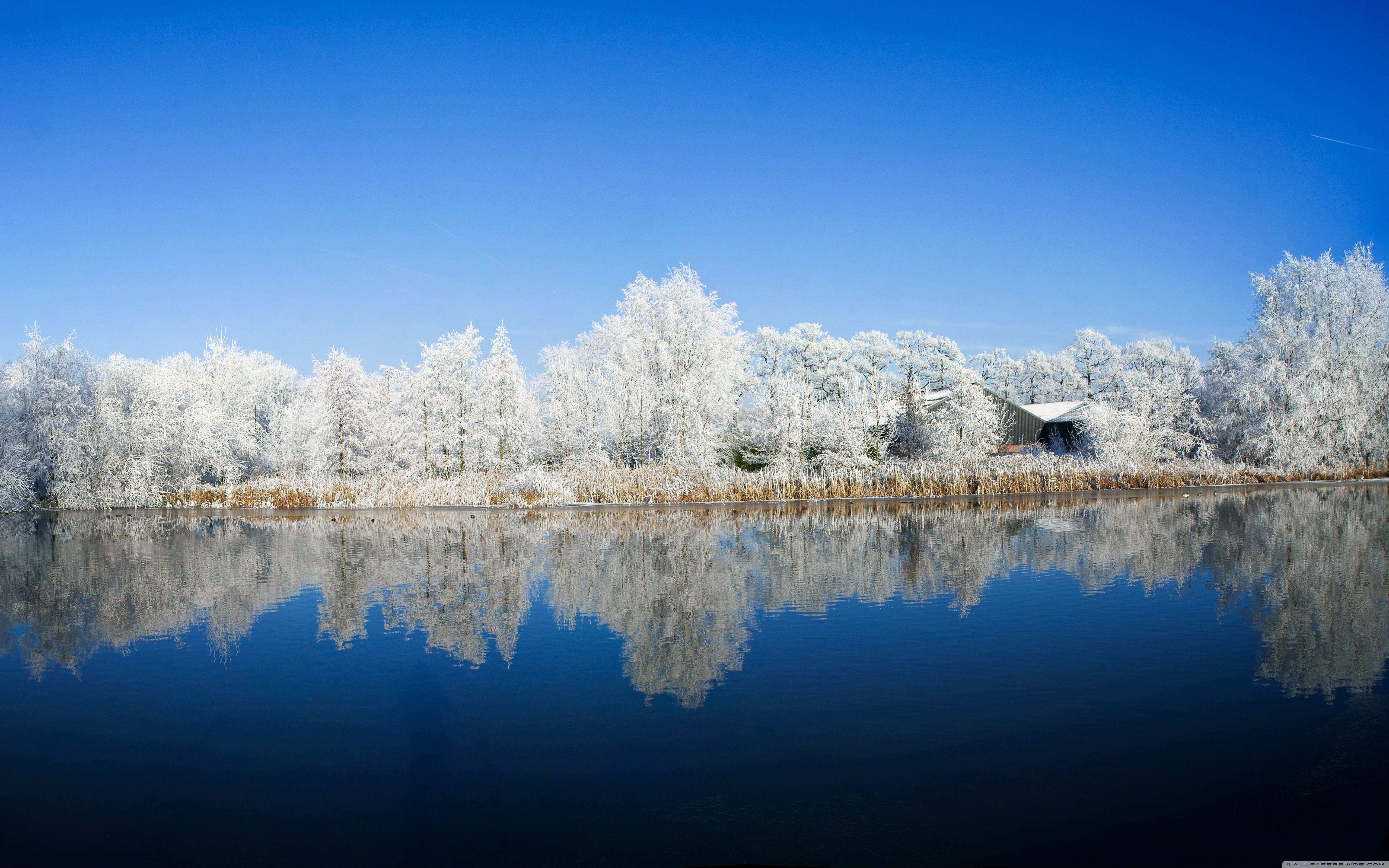5120x3200 Winter Panoramic Wallpaper